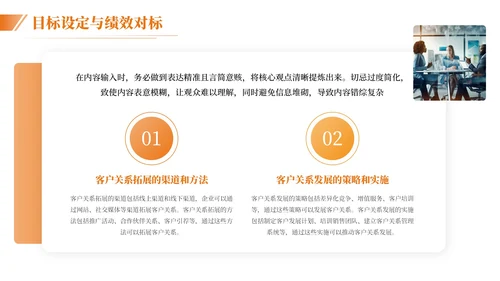 橙色简约风生产运营绩效汇报