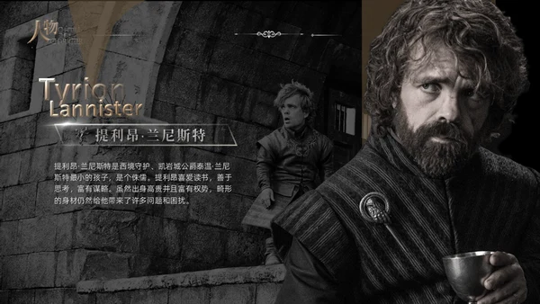 《权力的游戏》美剧主题通用PPT模板