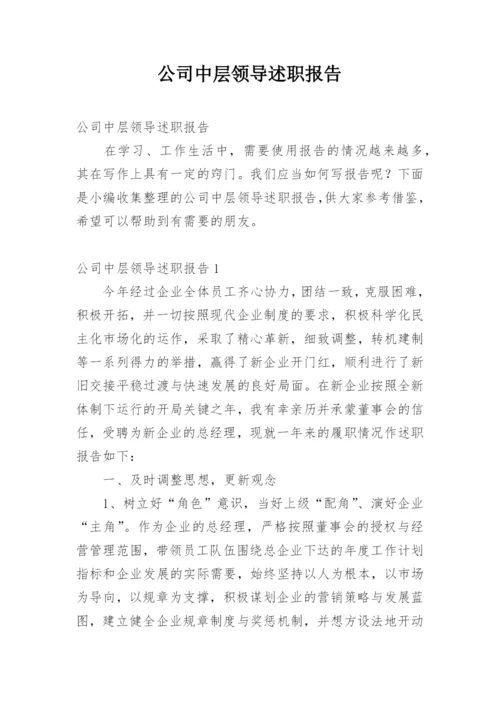 公司中层领导述职报告.docx