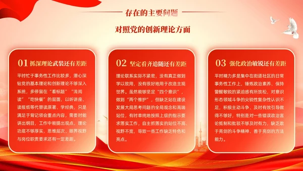 四个对照党性分析教育专题微党课课件PPT 党建