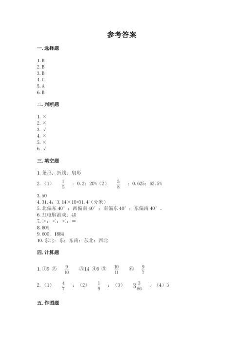 2022人教版六年级上册数学期末测试卷【培优a卷】.docx