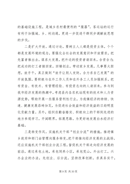 解放思想与自身农村工作相结合的心得体会[共五篇].docx