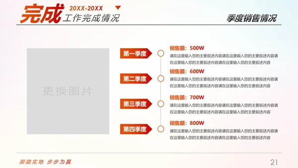 趁青春勇敢拼2019年终总结述职报告PPT模板