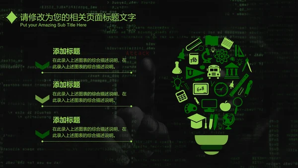 互联网信息安全汇报PPT模板