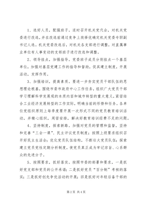 市工信委党委工作计划.docx