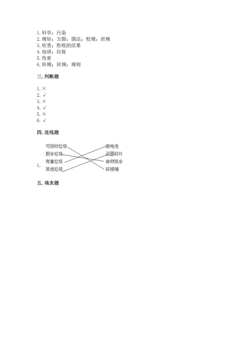 部编版四年级上册道德与法治期末测试卷【精选题】.docx