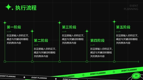 绿色潮流活动策划通用PPT模板