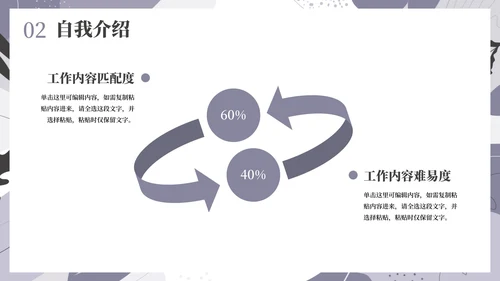 简约莫兰迪几何线条个人求职简历PPT模板
