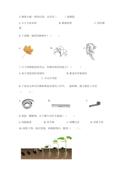 教科版一年级上册科学期末测试卷附精品答案.docx