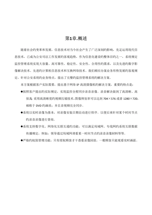 办公楼监控系统重点技术专题方案.docx