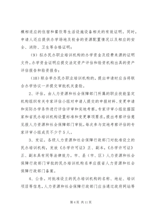 关于加强全省民办职业培训机构管理的意见.docx