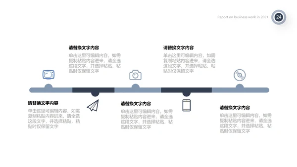 简约述职报告PPT模板