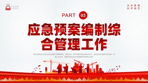 红色简约应急管理培训PPT课件