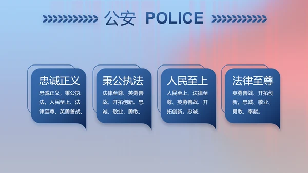 公安警察年终工作总结新年计划PPT
