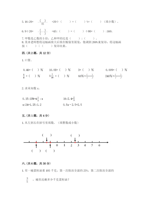 小学数学六年级下册竞赛试题附参考答案（精练）.docx