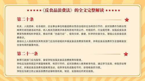 中华人民共和国反食品浪费法学习课件PPT党建