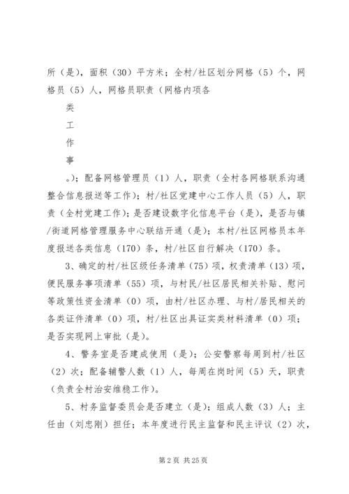 关于创新社会治理加强基层建设推进情况的调查(一).docx