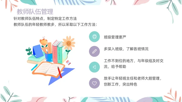 简约风下清新年级组长管理经验交流PPT课件教师培训