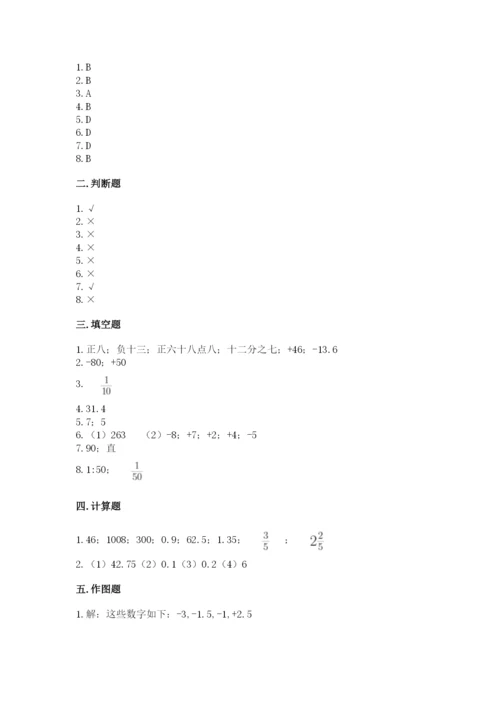 北师大版小学数学六年级下册期末检测试题（预热题）.docx