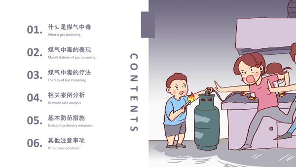 预防煤气中毒宣传教育PPT课件