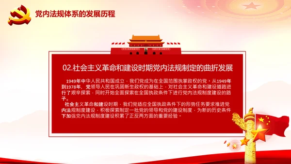中国之治学习中国共产党党内法规体系PPT模板