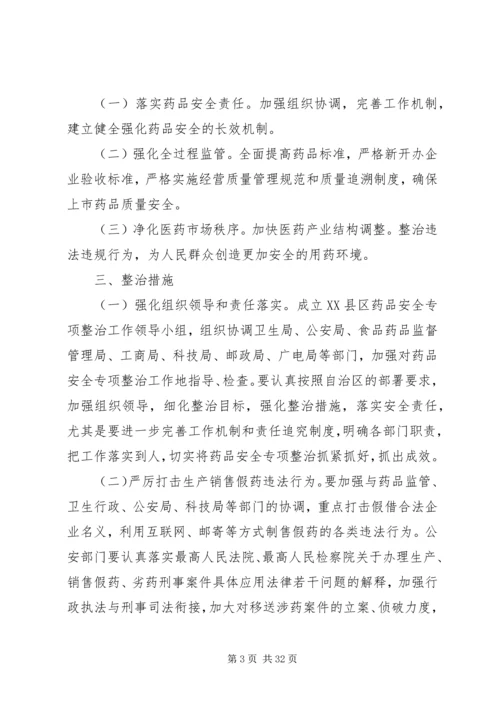 药品安全专项整治工作实施方案.docx