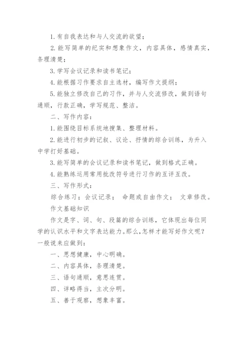 小学1-6年级作文知识点大全.docx