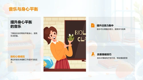 音乐在教学中的应用PPT模板