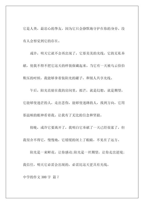 高中的作文300字65