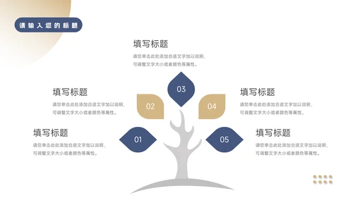 蓝金实用商务风企业介绍手册PPT模板