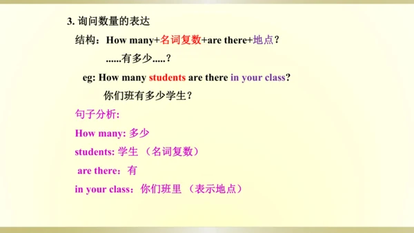 人教精通版（三年级起点）四年级下册 Unit2单元知识梳理课件（单词+句型+语法）