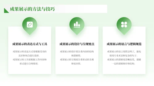 绿色商务风职责履行与成果展示