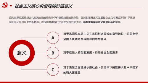 社会主义核心价值观宣讲主题教育微党课PPT