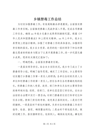 乡镇禁毒工作总结.docx