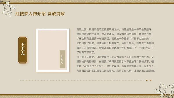 褐色复古中国风中国四大名著之红楼梦人物介绍PPT