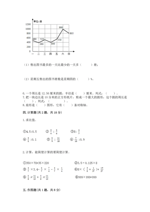 小学数学六年级上册期末测试卷（中心小学）.docx