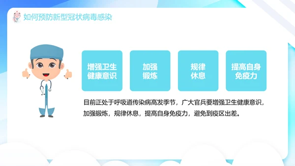 新冠肺炎预防知识班会阳康医护小知识PPT模板