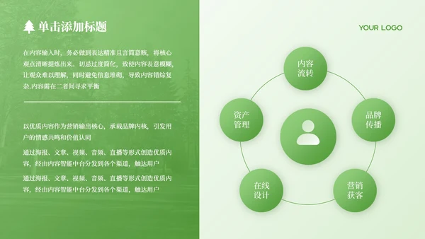绿色简约风国家公园自然探索之旅PPT模板