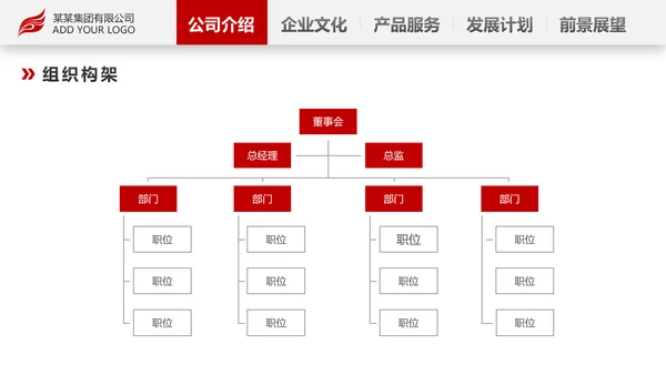 红色简约企业宣传企业简介公司简介PPT模板