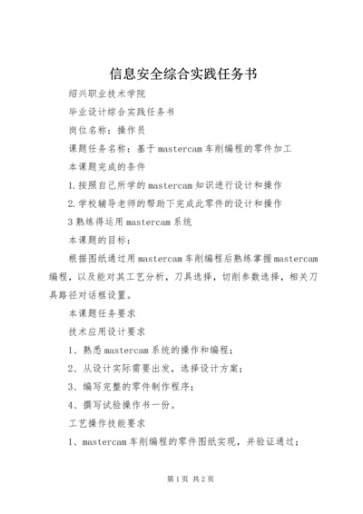 信息安全综合实践任务书 (2).docx