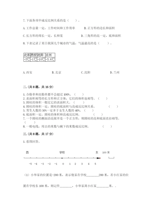 苏教版六年级数学下学期期末测试题（培优b卷）.docx