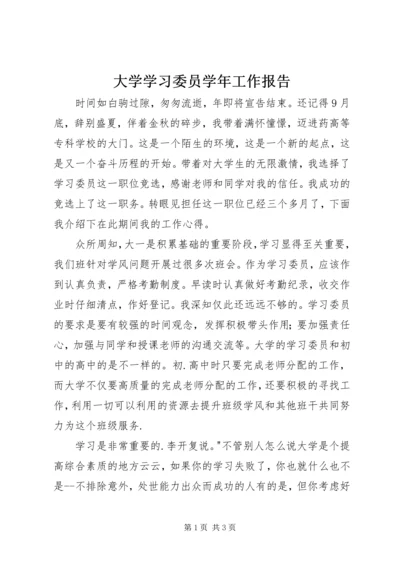 大学学习委员学年工作报告.docx