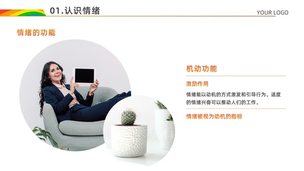 红色白色简约风情绪心理学与情绪管理主题班会PPT模板