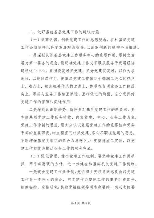 最新关于基层党建工作的调研报告材料.docx