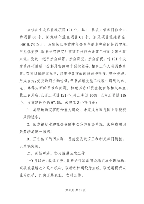 乡镇政府201X年下半年工作总结及年末工作计划.docx