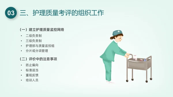 绿色插画护理质量管理培训PPT课件