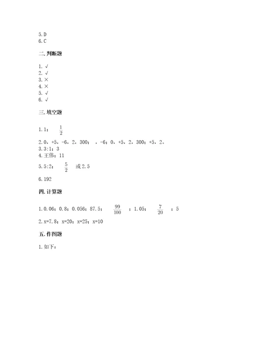 小学数学六年级下册期末测试卷附完整答案全优