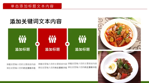 舌尖上的美食美味中国传统美食文化饮食餐饮PPT模板