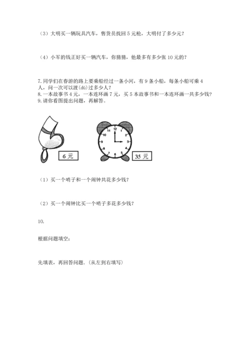 二年级上册数学应用题100道附答案【实用】.docx