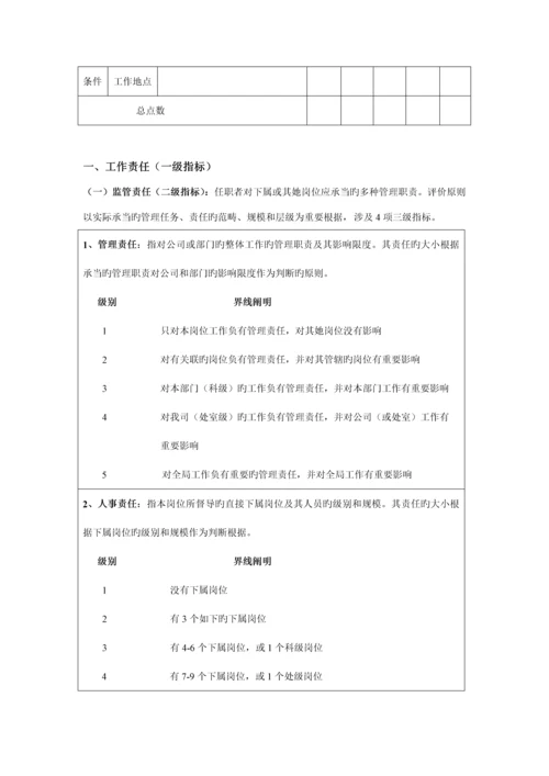 岗位评价指标全新体系的指导标准手册.docx